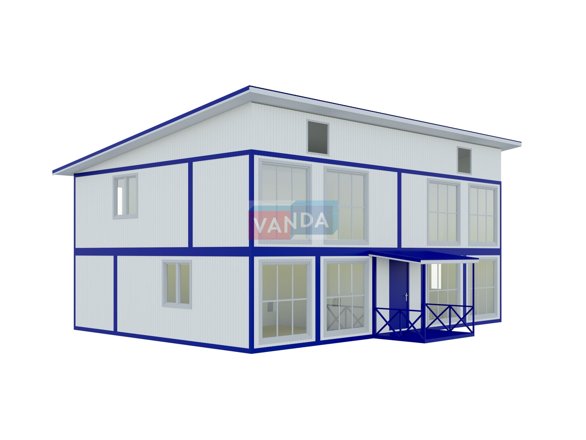 Проект модульный штаб строительства 8.4x12 ЛДСП